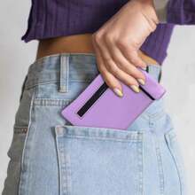 JBNG Pocket Size Smell Proof Storage Bag PU Leather Smell Proof Case For Home And Travel - Black - View 5