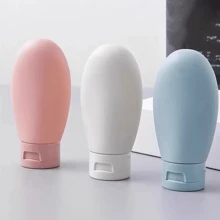 1 件/3 件套旅行瓶套装，60ML 旅行瓶和容器，小型迷你空塑料挤压瓶，用于旅行洗漱用品、洗发水和护发素，便携式防漏可再填充挤压化妆品飞机必备洗发水护发素身体乳液沐浴露家居浴室装饰夏季 - 彩色 - 查看 16