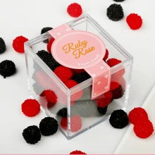 1pc/3PCS/4PCS Acrylic Box With Lid Food/Jewelry/Collection Storage Transparent Exquisite High-Grade - Multicolor - View 4