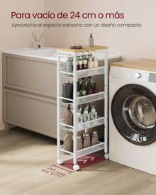 VASAGLE Storage Island & Carts - trắng - Xem 2