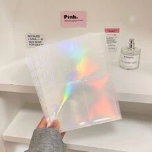 10pcs A5 Loose-Leaf Refills, 3-Inch Pp Laser Inner Pages For Planner Binder, Back To School, School Supplies - Clear - View 15