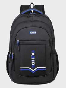 开学季男士背包 - 大容量商务旅行背包，适合商务旅行和工作旅行 - 高级旅行背包 - 大尺寸 - 藍色 - 查看 3