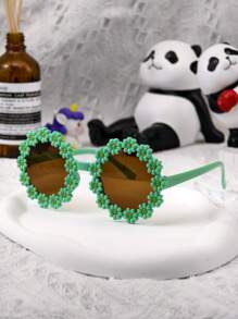 1 件/7 件儿童和家长时尚雏菊花时尚眼镜，儿童户外/沙滩拍照道具眼镜 - 彩色 - 查看 16