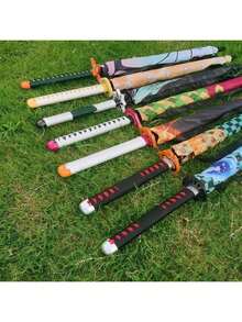 Paraguas de mango largo, paraguas largo grande katana, regalo de anime espada katana - San Dai - Ver 3