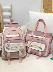 T60 Women Bag Sets - 粉色 - 查看 5