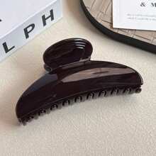 1个极简半圆形发夹，女士夏季时尚发爪，优雅发饰，适合盘发，发夹，发卡，发夹，发饰，爪夹，秋冬季女士发饰，蝴蝶结，适合度假装扮，女士海滩度假必备 - 彩色 - 查看 12