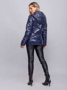 Women Down Coats - Màu xanh hải quân - Xem 7