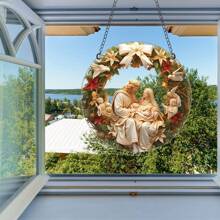 1PC 15CM pandantiv decorativ acrilic transparent model Iisus sufragerie dormitor verandă decorarea peretelui casei - Multicolor - Vizualizare 5