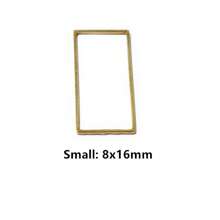 20 chiếc Trăng Sao Thả Trái Tim Hạt Charm Nhỏ Vàng Mặt Dây Thép không gỉ Mở Bezels Rỗng Khung Khuôn Viền DIY Trang Sức làm - Mặt dây chuyền nhỏ bằng thép không gỉ - Xem 55