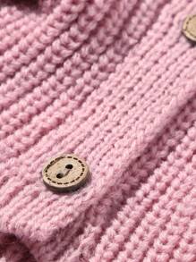 UFBemo 1pc Pet Sweater, Cute 3D Floral Knit Polo Collar Cardigan, Soft Comfortable Material Suitable For Cats And Small-Medium Dogs