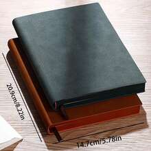 Vintage Soft Leather A5 Blank Notebook (128 Pages) - Multicolor - View 7