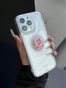 Funda de teléfono compatible con Apple, estética, con agujeros precisos, carcasa transparente con lazo rosa pintado, anti-caída con correa de muñeca, accesorio de lazo 3D compatible con iPhone XR/7/8, 15 Pro Max, 13, 14, 11 Funda blanda; compatible con Galaxy S24, Galaxy S24+, Galaxy S24 Ultra, Galaxy S22, Galaxy A13 4G, Galaxy A52, A52s 5G; compatible con Redmi Note 11, 11 Lite, versión internacional, no la versión nacional - Multicolor - Ver 3