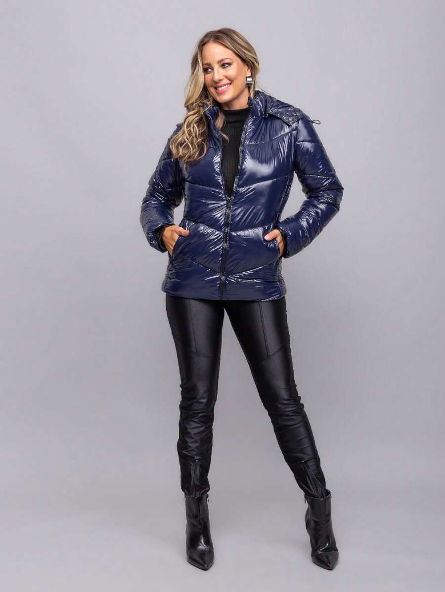 Women Down Coats - Màu xanh hải quân - Xem 1
