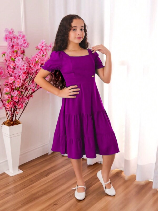 Vestido Juvenil Midi