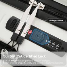 Carry-On Luggage 20 Inch Front Open Luggage Lightweight Suitcase With Front Pocket And USB Port, 1 Portable Carrying Case