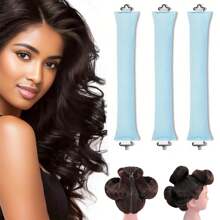 3pcs/Set No Heat Hair Curlers Heatless Hair Curling Sticks For All Hair Types DIY Hairdressing Styling Rods - Multicolor - View 13