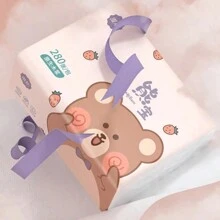 280 Sheets/Pack Premium Tissue,No Fluorescent Agent, Facial Tissue, Napkins Paper, Tissue Paper, Durable Absorbent Tissue, For Home Dorm Office Company Outdoor, Cleaning Supplies, Cleaning Tool, Christmas Supplies - Multicolor - View 5