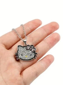 Sanrio Genuine Sanrio Bracelet Cute Hello Kitty Pendant Sweet Necklace Kitty Cat Kuromi My Melody Cinnamoroll Set Birthday Gifts Cartoon Jewelry Accessories (Some Parts May Be Random)