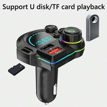 Bộ phát FM trên ô tô Type C QC3.0 PD 20W Sạc nhanh Bộ sạc ô tô USB kép Hỗ trợ thẻ TF Ổ đĩa flash USB Máy nghe nhạc MP3 Bộ dụng cụ rảnh tay không dây trên ô tô - màu đen - Xem 6