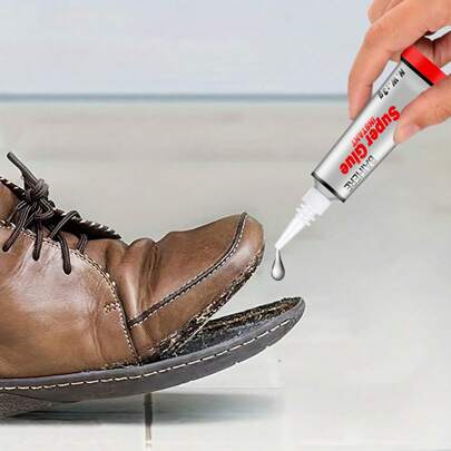 超強膠凝膠控制劑，透明超強力膠水，適用於塑料、木材、金屬、手工藝品及修復，快乾氰基丙烯酸酯黏合劑 -1支3克管裝，入組1