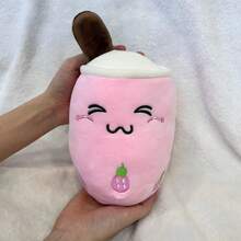 1 pezzo Cuscino peluche a forma di tè al latte simulato carino, bambola tazza di tè al latte alla frutta divertente, regalo per il letto - Multicolore - Visualizzare 18