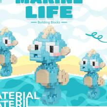 Tiny Particle Toy Building Block Set Plastic Ocean Creatures Series, Suitable For Festivals, Birthdays, And School Openings. Fun Pet Blocks, Interesting Mini-Challenging Blocks, Exercise Hands-On Skills, Building Block Set, DIY Creative Home Decor And Room Decoration Toy, Educational Science Toy, Adult Building Block Set Gift, Suitable For Festive Gifts, Birthday Gifts, New Year's, Chinese New Year, Valentine's Day, Easter, Mother's Day, Father's Day, Friends' Gifts Room Decoration