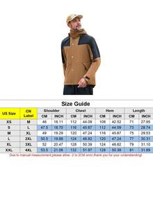 Spring/Autumn Thin Waterproof Windproof Color-Block Hooded Unisex Outdoor Jacket, With Removable Hat, Ideal For Teenagers - Brown - View 9