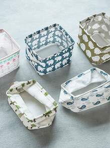 1入組卡通圖案桌面儲物籃