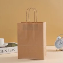 12pcs Kraft Paper Bags - Fashionable Packaging Solution, Gift Wrapping, Reusable Shopping, Party Decor, Craft Project Bag - Suitable For Small Businesses, Baked Goodies Souvenirs, And Wedding Decor, Back To School Valentine Day - Multicolor - View 55