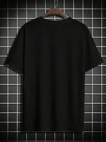 Men's PARIS TOWER T-Shirt 100% Cotton Short Sleeve Round Neck Summer - Màu xanh hải quân - Xem 2
