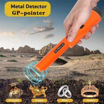 Handheld Metal Detector GP Pinpointer With One-Button Anti-Mineral Soil Function, Multi-Function Gold Detector (Battery Not Included)