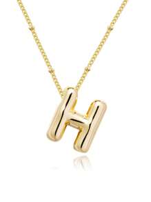 1pc Fashionable Hot-Selling Simple Alphabet Pendant Collarbone Chain Necklace - Letter - View 24