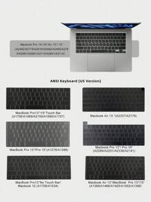 1pc 17 Inch Plain Universal Keyboard Skin