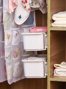 1 Hộp Bảo Quản Tủ Quần Áo Cho Bé-Sắp Xếp Quần Áo, Tất, Yếm, Mũ Và Khăn Quàng Cổ, Dụng Cụ Sắp Xếp Ngăn Kéo Tại Nhà, Thiết Kế Không Cần Khoan, Dễ Dàng Lắp Đặt Và Tháo Ra - 36*14.7*11cm/14.17*5.78*4,33in - Xem 5
