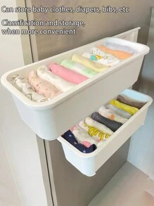 1 Hộp Bảo Quản Tủ Quần Áo Cho Bé-Sắp Xếp Quần Áo, Tất, Yếm, Mũ Và Khăn Quàng Cổ, Dụng Cụ Sắp Xếp Ngăn Kéo Tại Nhà, Thiết Kế Không Cần Khoan, Dễ Dàng Lắp Đặt Và Tháo Ra - 36*14.7*11cm/14.17*5.78*4,33in - Xem 8