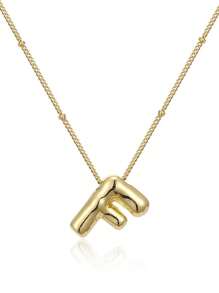 1pc Fashionable Hot-Selling Simple Alphabet Pendant Collarbone Chain Necklace - Letter - View 12