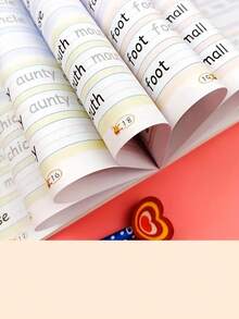 2 Packs English Picture Books - ABC Writing Practice Workbooks, Handwriting Practice For Preschool Children, Early Education Writing Primer - Multicolor - View 6