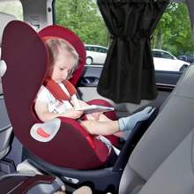 2 Chiếc Ô Tô Chống Nắng Và Màn Hút Bên Cửa Sổ Riêng Tư Tấm Che Nắng Cách Nhiệt Màn Cho Nội Thất Ô Tô - màu đen - Xem 5