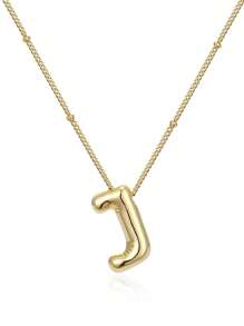 1pc Fashionable Hot-Selling Simple Alphabet Pendant Collarbone Chain Necklace - Letter - View 10