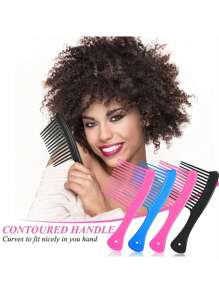 1 pezzo/3 pezzi Pettine a denti larghi, Spazzola per capelli in resina antistatica, Pettine a forchetta a denti lunghi, Strumento professionale per parrucchieri per colorazione e styling dei capelli, Adatto a tutti i tipi di capelli, Ottimo per capelli spessi, lisci e ricci, Spazzola per capelli, Pettine, Accessori per capelli, Prodotti per capelli e accessori per barbieri, Essenziali da viaggio per la bellezza, Ritorno a scuola, Essenziali per le vacanze, Accessori per capelli da donna, Spazzola, Spazzole per capelli, Spazzola per bordi, Spazzolare i capelli, Pettine per capelli, Pettinare i capelli, Spazzola districante, Spazzola a sfera, Mini spazzola per capelli, Set di spazzole per capelli, Pettine in legno, Spazzola per capelli, Spazzola, Pettine, Spazzola per capelli lisci, Spazzola per capelli, Spazzola per bordi, Spazzolare i capelli, Pettine per capelli, Set di spazzole per capelli, Pettinare i capelli, Mini spazzola per capelli, Spazzola districante - Multicolore - Visualizzare 2