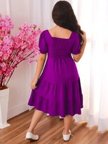 Young Girls Dresses - Màu Hoa hồng đỏ - Xem 3