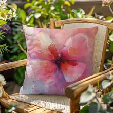 1 件 17.7*17.7 英寸（45*45 厘米）蝴蝶印象水彩风格桃皮枕套，适用于家居装饰、卧室、客厅、沙发，时尚、艺术、奢华，是营造氛围或日常使用、送礼的理想选择 - 彩色 - 查看 6