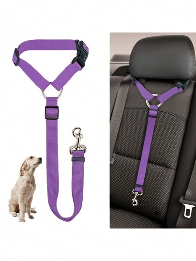 Car Pet Leash With Buckle Design, Prevents Dogs From Moving Around In The Car, Car Pillow Chest Strap