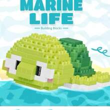 Tiny Particle Toy Building Block Set Plastic Ocean Creatures Series, Suitable For Festivals, Birthdays, And School Openings. Fun Pet Blocks, Interesting Mini-Challenging Blocks, Exercise Hands-On Skills, Building Block Set, DIY Creative Home Decor And Room Decoration Toy, Educational Science Toy, Adult Building Block Set Gift, Suitable For Festive Gifts, Birthday Gifts, New Year's, Chinese New Year, Valentine's Day, Easter, Mother's Day, Father's Day, Friends' Gifts Room Decoration