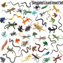 Realistic Insect, Reptile & Amphibian Toy Set, Including Cockroach, Fly, Frog, Snake, Grasshopper, Centipede, Ant, Mantis, Slug, Lizard, Chameleon - Educational & Fun Gift For Kids Room Decoration - Multicolor - View 1