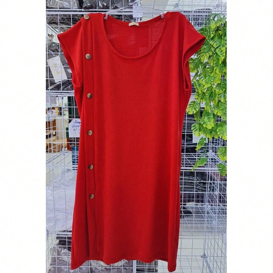 Plus Size Dresses - Đỏ - Xem 1