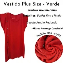 Plus Size Dresses - Đỏ - Xem 2