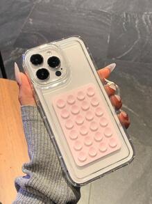 3D Suction Cup Airbag Phone Protective Case Compatible With Apple - Multicolor - View 5