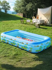 3 Floors 4 Floors Inflatable Pool Inflatable Pool Adults Family Swimming Pool For Outdoor Garden Backyard Summer Water Party - Multicolor - View 2