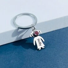 1pc Customized Keychain With 1 To 4 Names Engraved,  Personalized Keyring For Dad, Family Gift For Father's Day,  Mother's Day Stainless, Fashion ,Colorful,Cute,Adorable,Contracted,Funny,Kawaii,Stylish,Unisex,Casual,Cuties Custom,Personalized,Unique,Customized Ideal Gifts For Him Her,Boyfriend,Girlfriend,Family,Friends,Pets,Grandparents,Children For Christmas,For Winter,For Fall/Autumn,For Holiday,For Graduation Finds,Winter Fashion,Christmas Gift,Christmas Decorations,Personalized Christmas Ornaments,Personalized Gifts For Women/Men,Personalized/Customized Keychain,Christmas Accessories - Multicolor - View 13